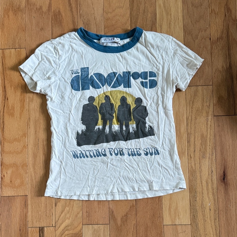 Letluv for Anthropologie | The Doors 'Waiting for the Sun' Graphic Tee | size XS